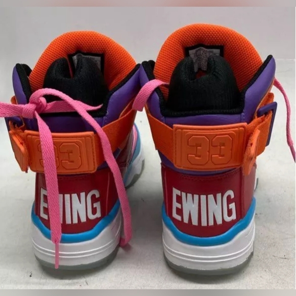 Ewing Athletics Women's 33 HI Pink/Blue/Red/Orange Sneakers Size 10 New MSRP$150 - Picture 6 of 8